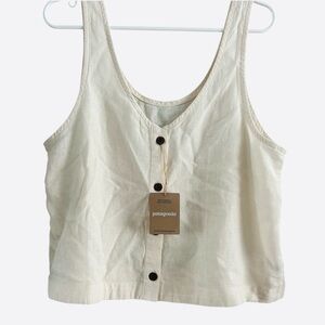 Patagonia Women’s Garden Island Top Whole Weave Natural Hemp Blend  M NEW